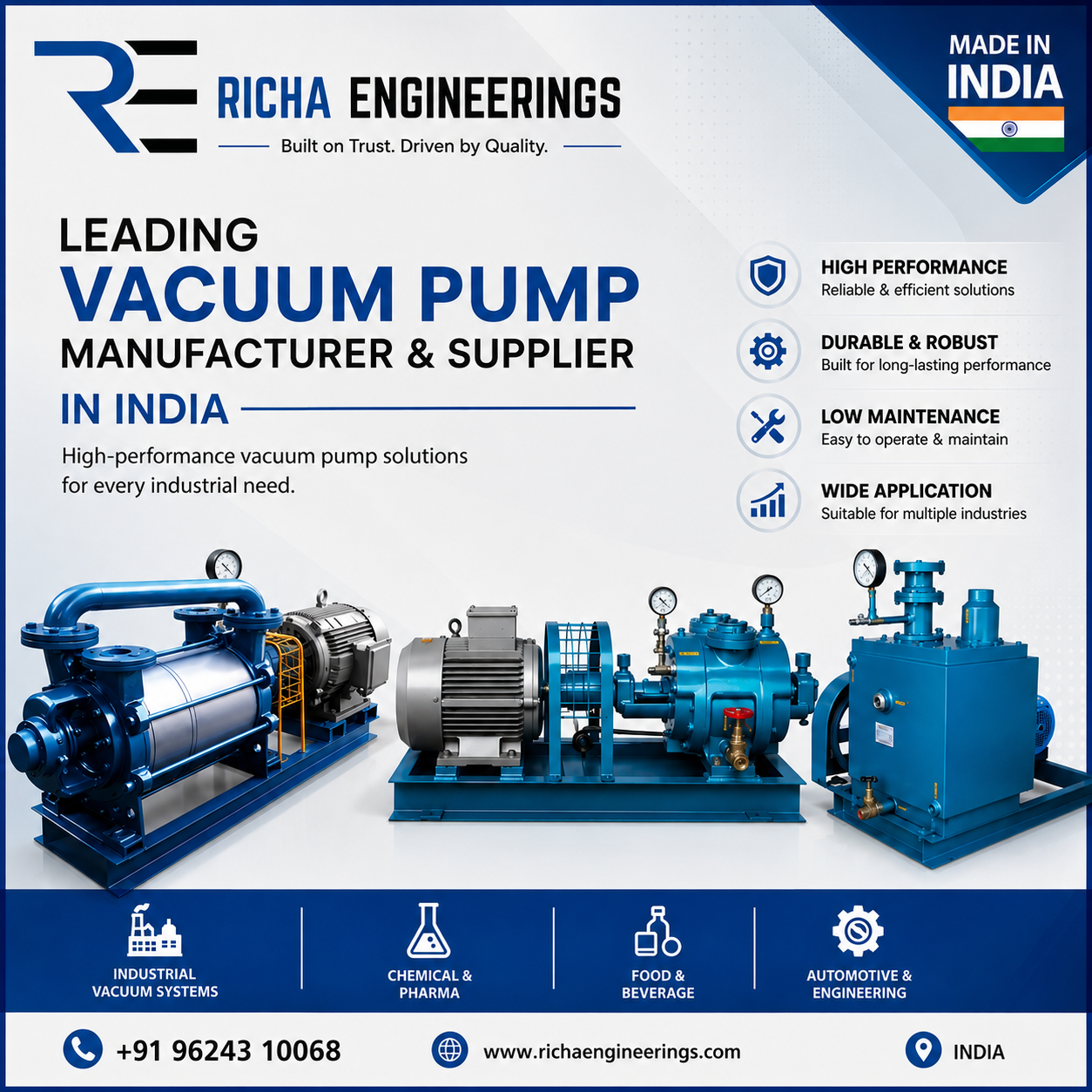 Vacuum Pump Manufacturer & Supplier